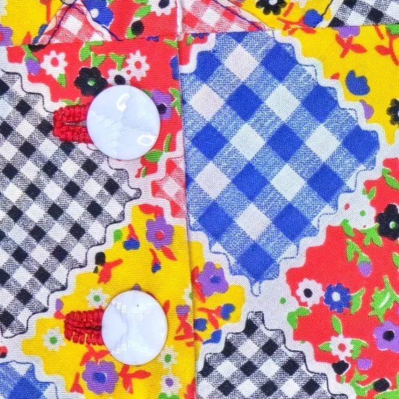 Colorful Patchwork Maxi Dress - Picture 6 of 7